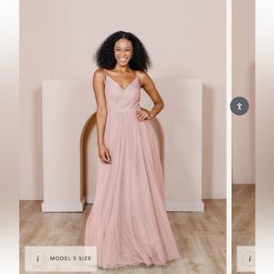 Revelry Penelope tulle dress, Petal Pink.